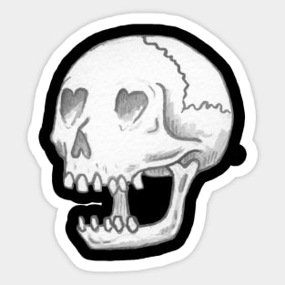 Skull Love Sticker